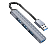 Hub USB Orico HUB USB-A 4 porty AH-A13-GY-EP-HW